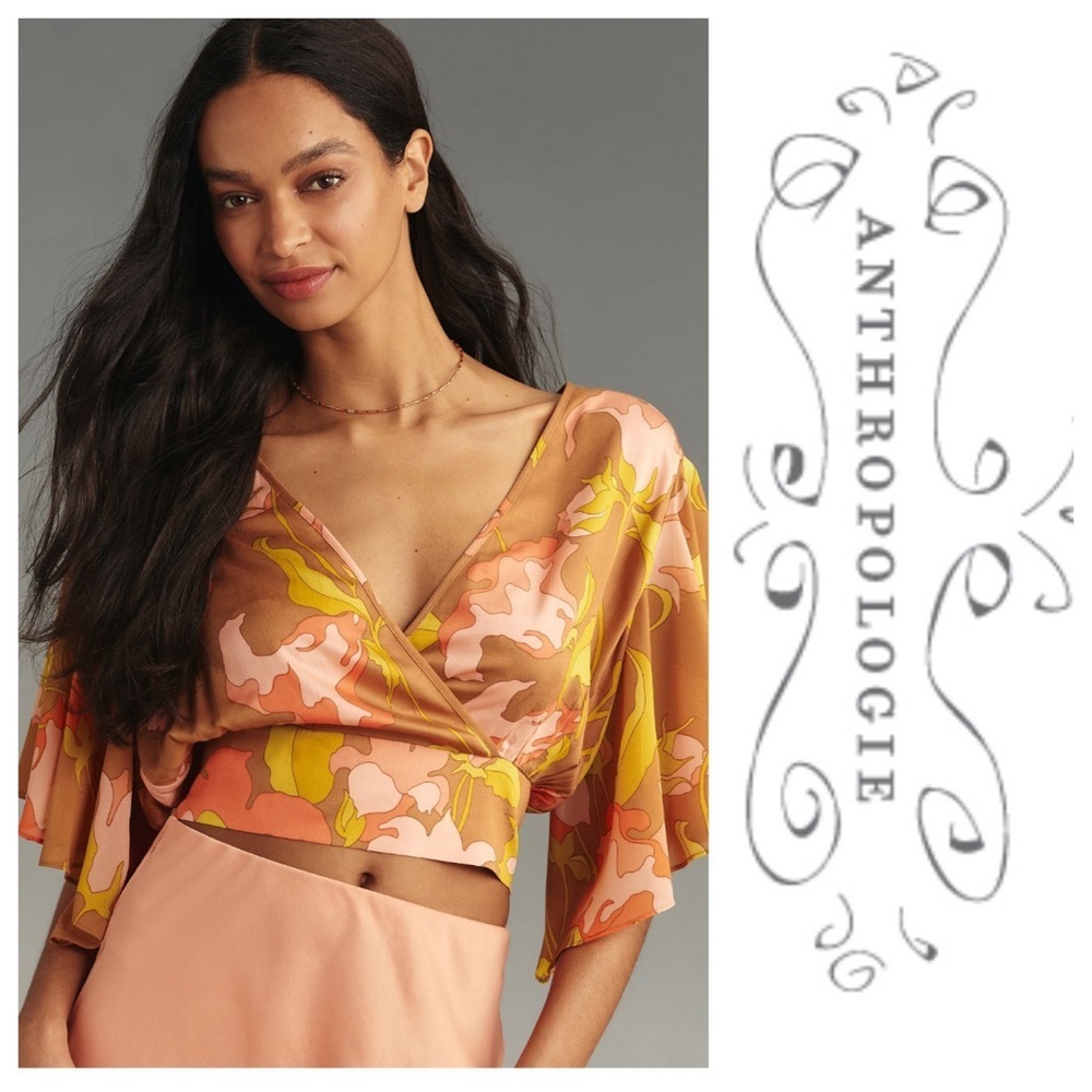NWT Tiny Olympia Faux-Wrap Top